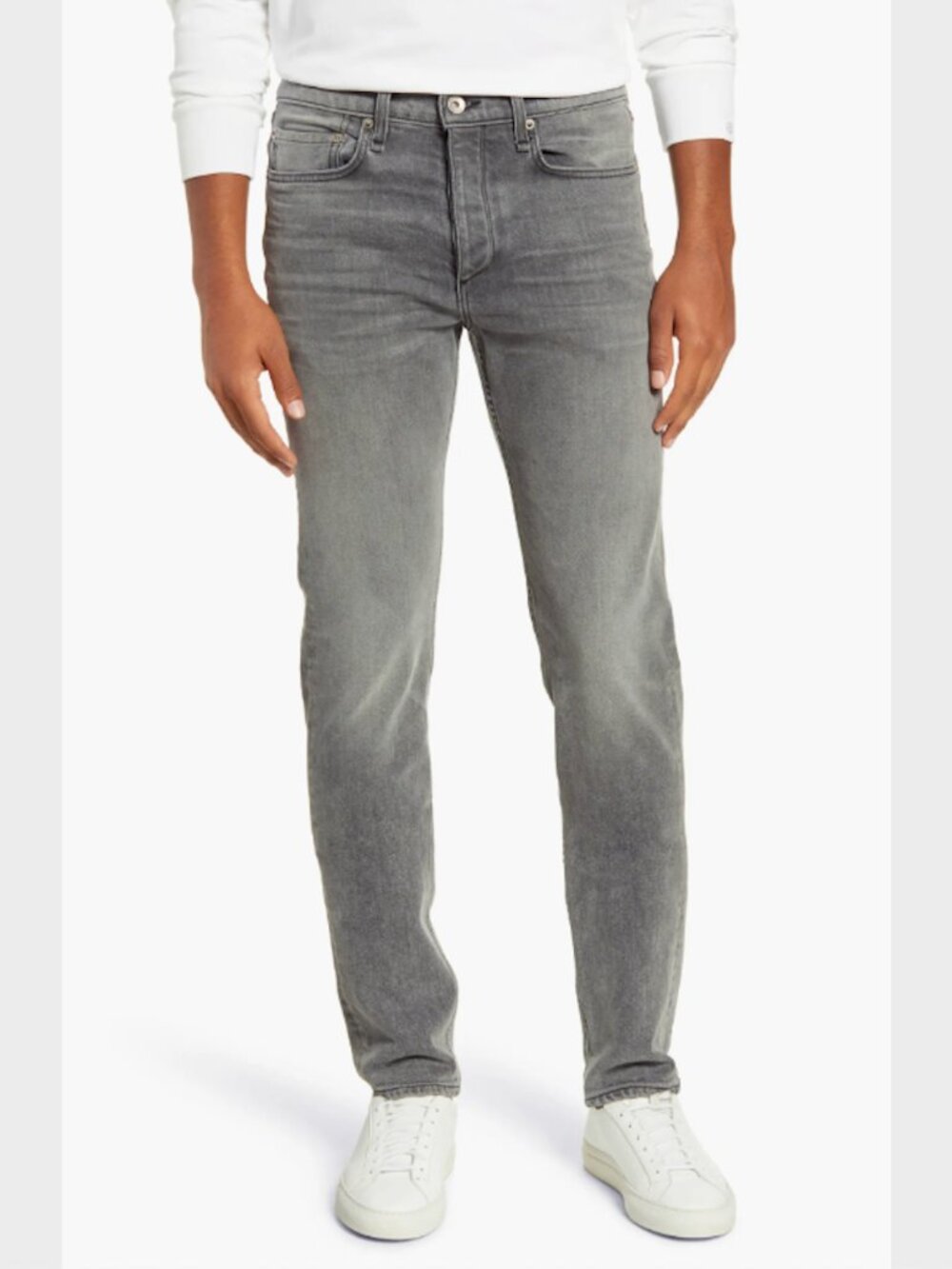 Rag & Bone Men's Fit 2 Slim Gray Jeans - Size 33 X 32